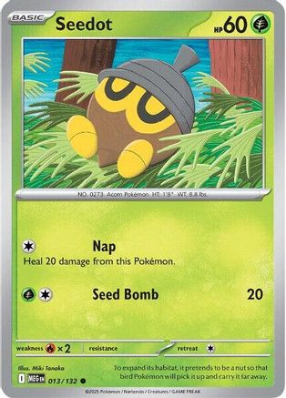 Seedot 013  ME01 Mega Evolution - Common
