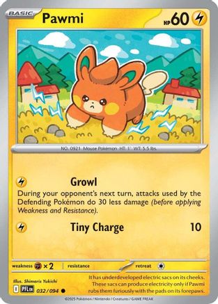 Pawmi 032  ME02 Phantasmal Flames - Common