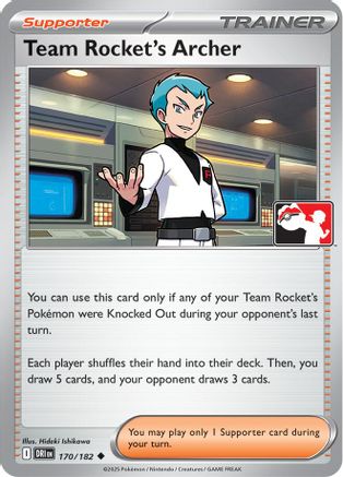 Team Rocket's Archer 170/182  Prize Pack Series Cards - Uncommon