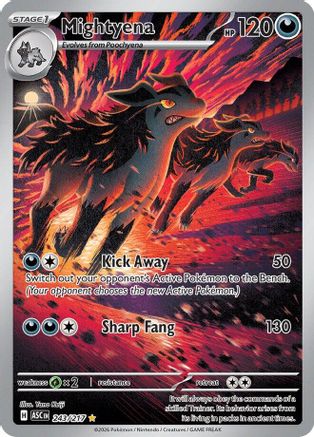 Mightyena 243/217  - Holofoil ME Ascended Heroes - Illustration Rare