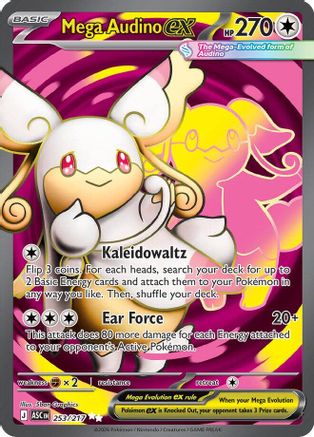 Mega Audino ex 253/217  - Holofoil ME Ascended Heroes - Ultra Rare