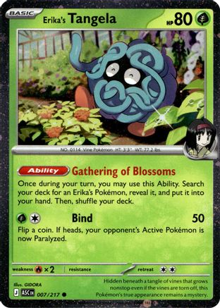 Erika's Tangela 007/217  - Holofoil Miscellaneous Cards & Products - Common
