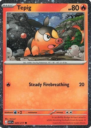 Tepig 029/217  - Holofoil Miscellaneous Cards & Products - Common