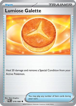 Lumiose Galette 078  - Reverse Holofoil ME03 Perfect Order - Uncommon