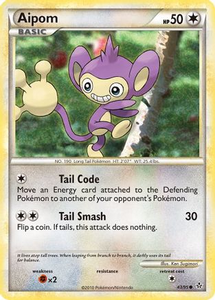 Aipom  - Reverse Holofoil Unleashed - Common