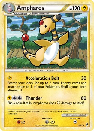 Ampharos  - Reverse Holofoil Call of Legends - Rare