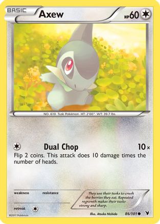 Axew  - Reverse Holofoil Noble Victories - Common
