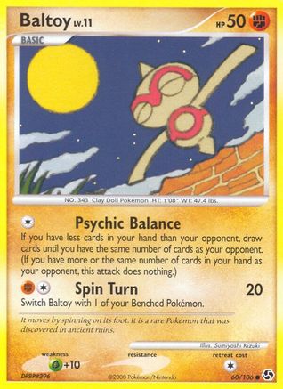 Baltoy 060  - Reverse Holofoil Great Encounters - Common