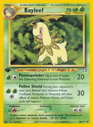 Bayleef (28) 028  - 1st Edition Neo Genesis - Uncommon