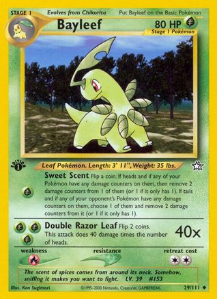 Bayleef (29) 029  - 1st Edition Neo Genesis - Uncommon