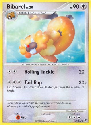 Bibarel  - Reverse Holofoil Supreme Victors - Uncommon