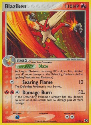 Blaziken  - Holofoil Emerald - Holo Rare