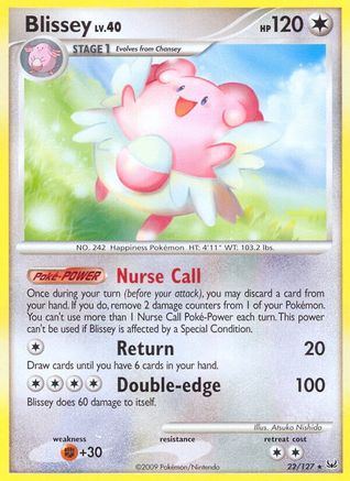 Blissey  - Reverse Holofoil Platinum - Rare