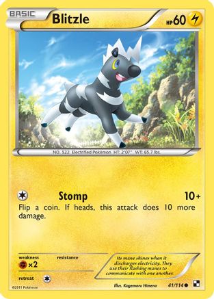 Blitzle (41)  - Reverse Holofoil Black and White - Common