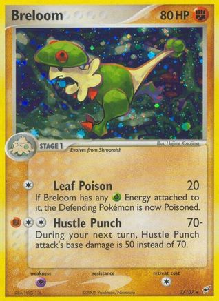 Breloom  - Reverse Holofoil Deoxys - Holo Rare