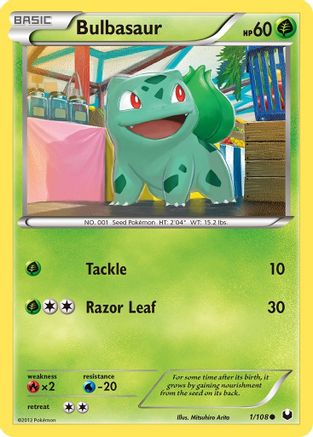 Bulbasaur 001  Dark Explorers - Common