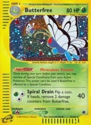 Butterfree (5)  - Holofoil Expedition - Holo Rare