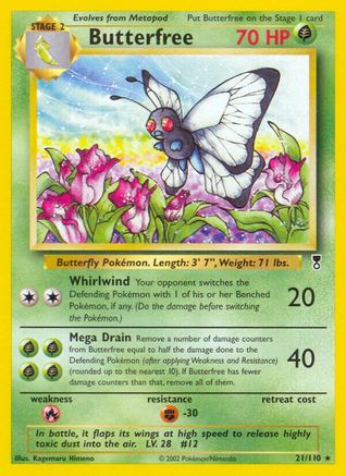 Butterfree  - Reverse Holofoil Legendary Collection - Rare