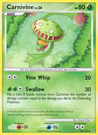 Carnivine  - Reverse Holofoil Supreme Victors - Uncommon