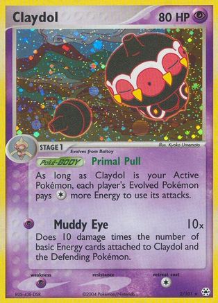 Claydol - 2/101/101  - Holofoil Hidden Legends - Holo Rare