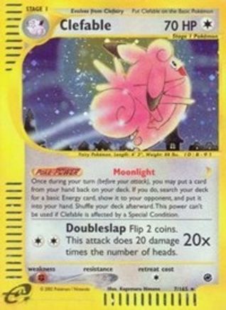 Clefable (7)  - Reverse Holofoil Expedition - Holo Rare