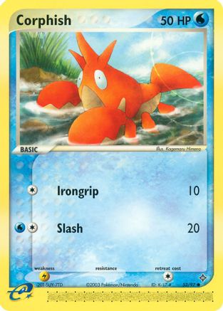 Corphish - 53/97/97  - Reverse Holofoil Dragon - Common