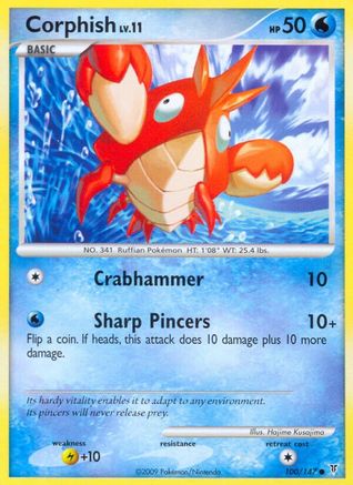 Corphish  - Reverse Holofoil Supreme Victors - Common