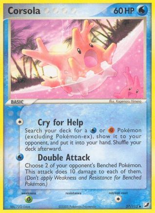 Corsola  - Reverse Holofoil Unseen Forces - Uncommon