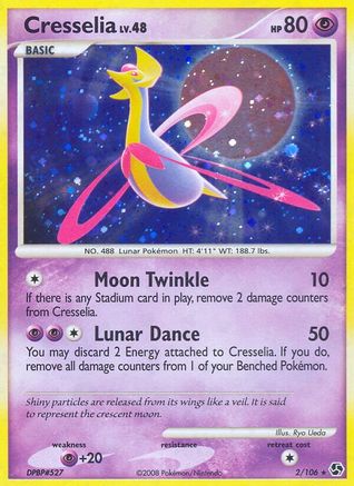Cresselia  - Reverse Holofoil Great Encounters - Holo Rare