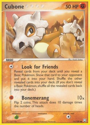 Cubone 051  - Reverse Holofoil Team Rocket Returns - Common