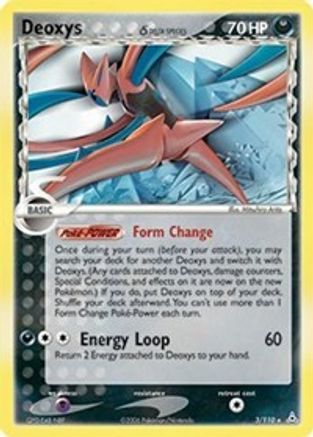 Deoxys (Delta Species - Attack Forme)  - Holofoil Holon Phantoms - Holo Rare