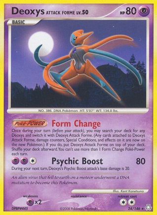 Deoxys Attack Forme  - Reverse Holofoil Legends Awakened - Rare