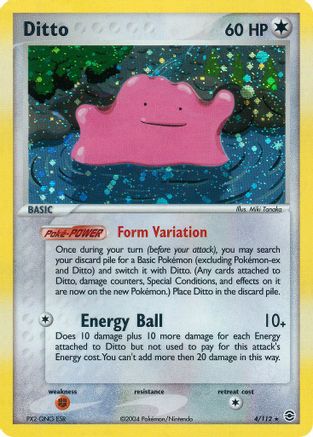 Ditto  - Holofoil FireRed & LeafGreen - Holo Rare