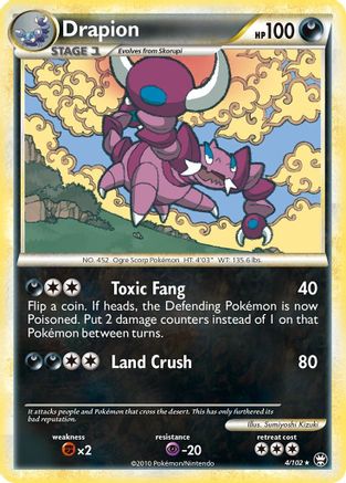 Drapion 004  - Holofoil Triumphant - Holo Rare