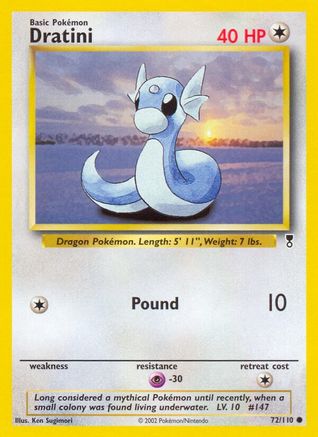 Dratini 072  - Reverse Holofoil Legendary Collection - Common