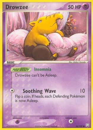 Drowzee 054  Team Rocket Returns - Common