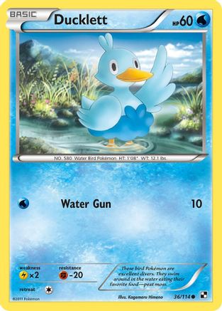 Ducklett  - Reverse Holofoil Black and White - Common