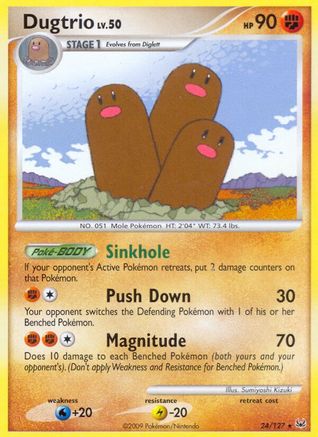 Dugtrio  - Reverse Holofoil Platinum - Rare