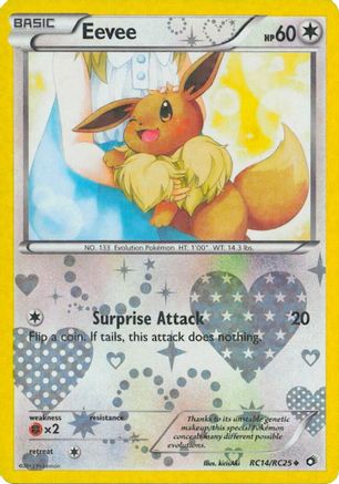 Eevee RC14  - Holofoil Legendary Treasures Radiant Collection - Uncommon
