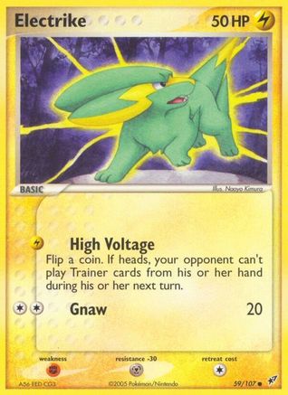 Electrike - 059/107/107  - Reverse Holofoil Deoxys - Common