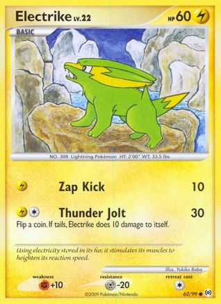 Electrike (62) 062  - Reverse Holofoil Arceus - Common