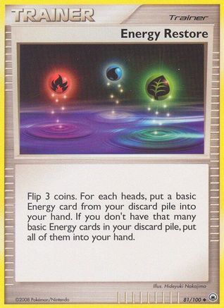 Energy Restore  - Reverse Holofoil Majestic Dawn - Uncommon