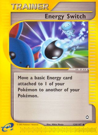 Energy Switch  - Reverse Holofoil Aquapolis - Uncommon