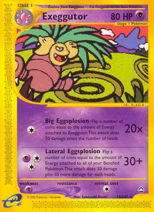 Exeggutor (13)  Aquapolis - Rare