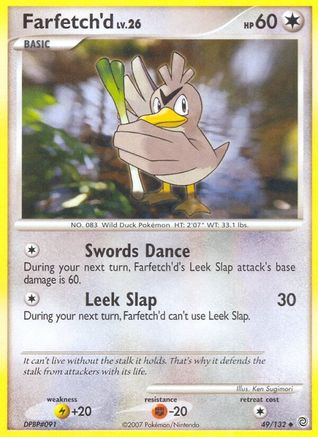 Farfetch'd  - Reverse Holofoil Secret Wonders - Uncommon