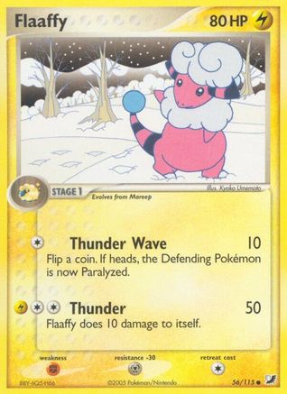 Flaaffy/115  - Reverse Holofoil Unseen Forces - Common