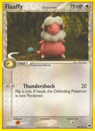 Flaaffy (Delta Species) 030  - Reverse Holofoil Dragon Frontiers - Uncommon
