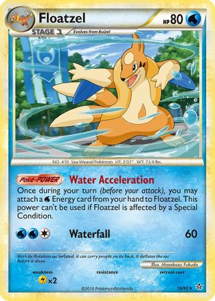 Floatzel  - Reverse Holofoil Unleashed - Rare