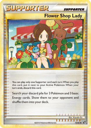 Flower Shop Lady 074  - Reverse Holofoil Undaunted - Uncommon