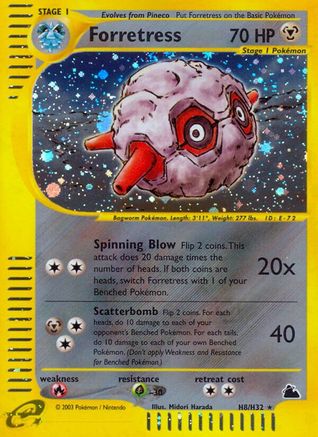 Forretress (H8)  - Holofoil Skyridge - Holo Rare